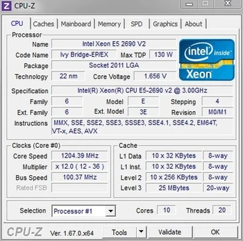 Originalus Intel Xeon OEM Versija E5-2690V2 CPU SR1A5 3.00 GHz, 10-core 25MB LGA2011 E5 2690V2 GERIAUSIAS E5 2690 V2 nemokamas pristatymas