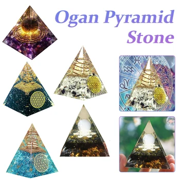 3D Gamtos Ogan Piramidės Rankų darbo skaldą Gydymo Energija Akmens Bokštas Milteliai Piramidės Juvelyrikos Namų Kambario, Biuro Dekoras