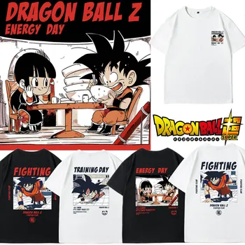 Originalus Gokas Chichi T-Shirt Anime Dragon Ball Marškinėliai Moteriška Pora Trumpas Rankovėmis Drabužius, Viršuje Kūno Ins Banga Half-Sleeve T-Shirt