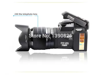 POLO SHARPSHOTS D7200 HD Skaitmeninis Fotoaparatas 24X Artinimo Plataus kampo Micro Vieną Ličio Bateriją Tris Objektyvas