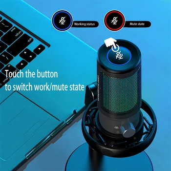 USB RGB Mikrofonas Tiktolk 