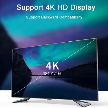 4K Jungtis HDMI Išplėtimo Plokštę, 90 ir 270 Laipsnių, stačiu Kampu HDMI 2.1 Vyrų ir Moterų Extender Adapteris