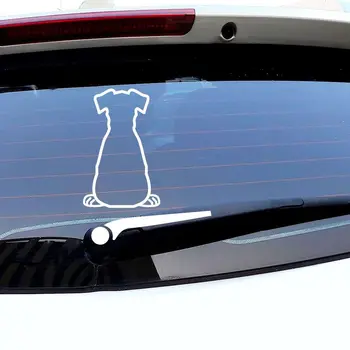 Priedai Atspindintis Auto Decal 3D Atžvilgiu Juda Uodega Šuo xterior Priedai Galiniai Lipdukai Valytuvų Lipdukai Automobilio Lipdukas