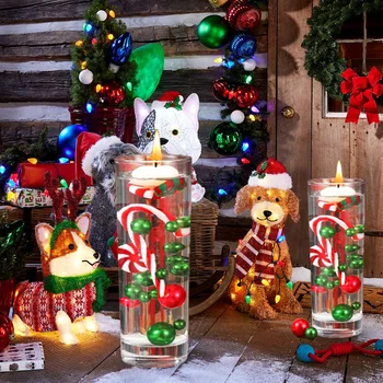 Kalėdų Vaza Užpildas Pearl už Vaza Candyland Perlai Vandens Geliai Karoliukai Plaukiojantieji Žvakės Puošmena Kalėdų Šaliai Dekoro