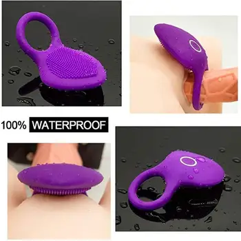 Penio Žiedas Vibruojantis Klitorio Stimuliatorius G Spot Sekso Žaislų Pora Vibro Nedelsiant Laižyti Makšties Orgazmas Užraktas Bauda Rankovės Vibratorius