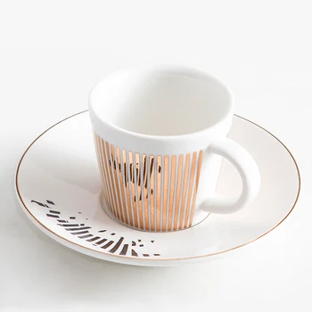 Ins Stiliaus Mmirror Atspindys Kavos Puodelio Plokštė Prabanga popietės arbata rinkinys Keramikos Arklys/Elnių/Hummingbird Puodelis