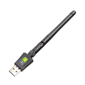 Dvigubos Juostos 5 ghz 2.4 Ghz 600Mbps USB Bevielio Tinklo plokštė Belaidžio Tinklo Adapteris, skirtas Desktop/Laptop/VNT Nemokama Vairuotojo