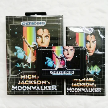 Michael Jackson 's Moonwalker 16 bitų Genesis/Megadrive Vaizdo Žaidimų Kasetė Konsolės su Mažmeninės prekybos Dėžutė ir Instrukcija