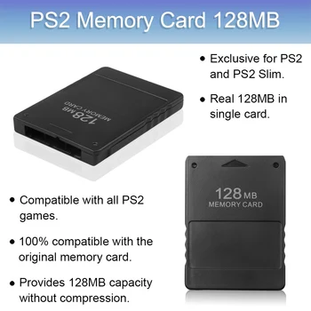Kebidumei 128 MB Atminties Kortelė Skirta Playstation2 Atminties Kortelėje Išsaugoti Žaidimą Duomenų Stick Modulis Sony PS2