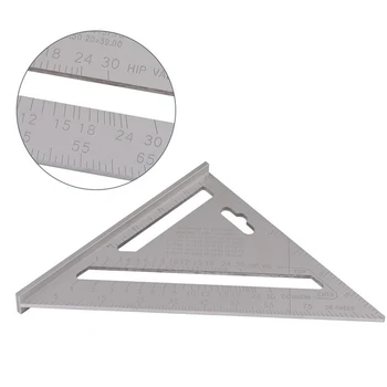 7 colių Aliuminio Trikampio Kampas Matlankis Dailidė Matavimo Liniuotė Įrankis 