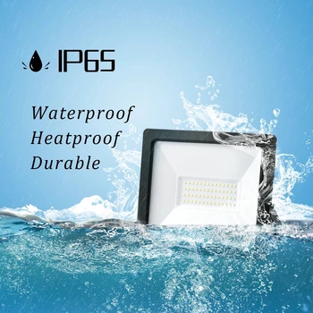 LED Prožektorius IP65 Vandeniui AC220V 10W-100W Judesio Jutiklio ir be judesio Jutiklio tipas lauko sodo, naudojant