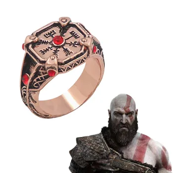 Žaidimas God of War Cosplay Žiedas Kratos Arų Retro Snaigės Žiedai Metalo Papuošalai Pasiūlymo Priedai Kalėdų Dovana