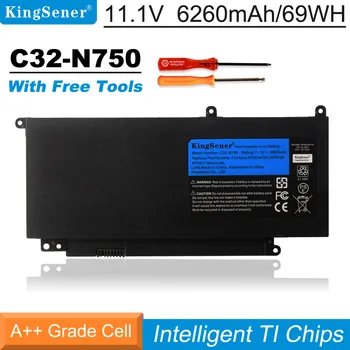 KingSener C32-N750 Nešiojamas baterija ASUS N750 N750J N750JK N750JV N750Y47JK-SL N750Y47JV-SL-11.1 V 6260mAh/69WH