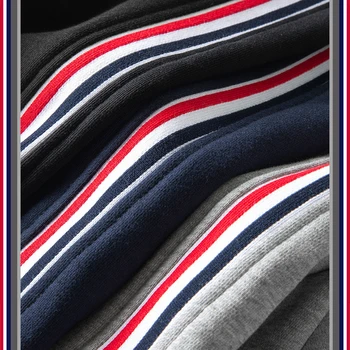 TB RŪKO banga prekės už juostelės dryžuotas sporto ir laisvalaikio megztinis hoodie medvilnės megztinis banga vyriški ilgomis rankovėmis tendencija