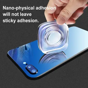 Nano Gel Magic Pad Lipdukus galima Skalbti Daugiafunkcinis Lipdukas Universalus Lipnus Automobilinis Telefono Laikiklis Mini Gelio Pasta Sienos Stalas