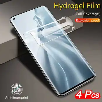 4Pcs 9D Hidrogelio Filmas Garbę 9X Pro 9 Lite 8X Max 10 Pastaba V40 5G Peržiūrėti 30 V30 Screen Protector Filmas
