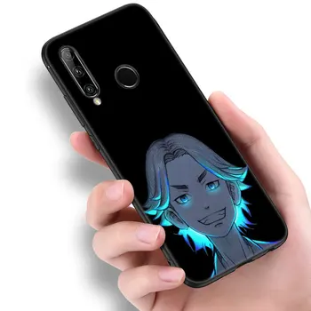 Anime Tokyo Revengers Black Telefoną Atveju Huawei P50 P40 30 P20 Pro P10 P8 P9 Lite 2017 P Smart Z 2020 M. 2021 M. 2019 M., Minkštas Viršelis