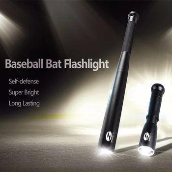 Beisbolo Lazda LED Žibintuvėlis atsparus Vandeniui Super Šviesus Estafetę iš Aliuminio Lydinio, katerių Pagalbos Savarankiškai Defens Lauko Apšvietimas