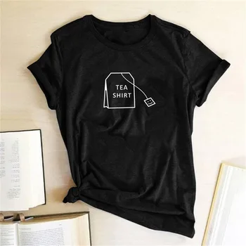 Aukštos Kokybės Spausdinta Humoro Arbatos Marškinėliai Mados Mielas Harajuku Ulzzang Tumblr Kawaii Femme Tumblr Graphic T Shirt O Kaklo Viršūnes Tees