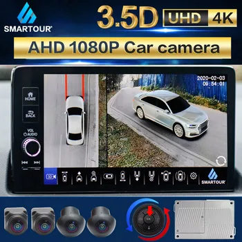 Smartour 360 Laipsnių 3.5 D Automobilių Kameros BirdView Supa Multi-Kampas Kameros 1080P HAINAUT CCD 4ch DVR Vaizdo įrašymo Parkavimo Sistemos