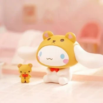 Kawaii Kuromi Mano Melodija Cinnamoroll Apkabinti Mažai Bičiulių Serijos Pvc Darbalaukio Ornamentu Anime Sanrioed Cute Lėlės Žaislas Atsitiktiniai Siuntas